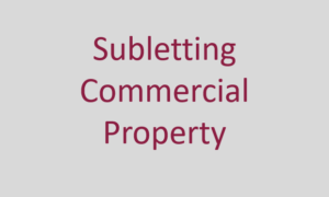 Subletting Commercial Property
